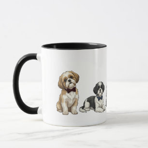 Dapper Shih Tzus Bow Tie Dog Coffee Mug
