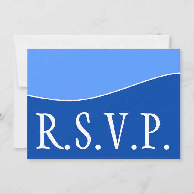 Dapper, Simple & Basic "R.S.V.P." Card (Front)