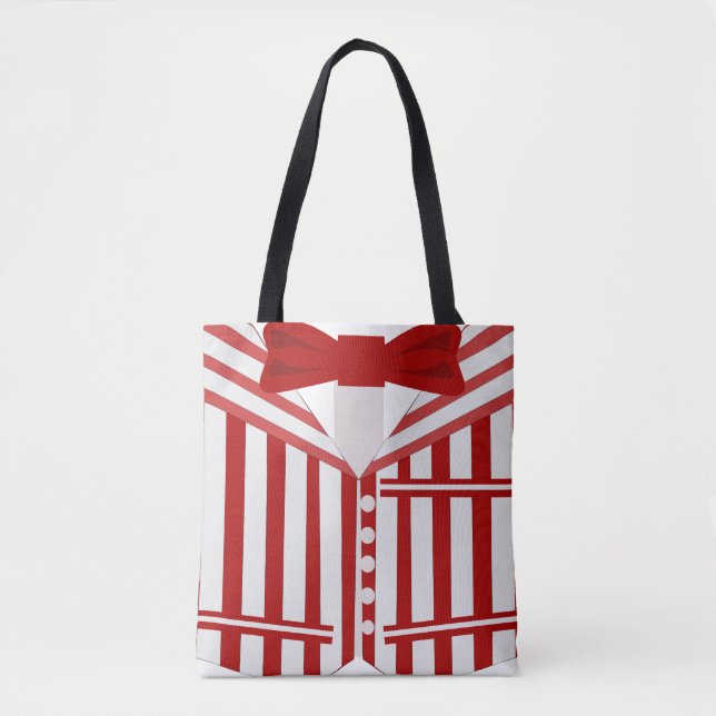 Dapper Singer Style Barbershop Quartet Design Tote Bag (Front)