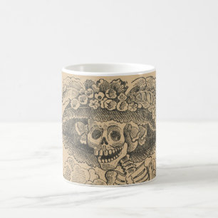 Dapper Skeleton (Calavera Catrina) (Elegant Skull) Coffee Mug