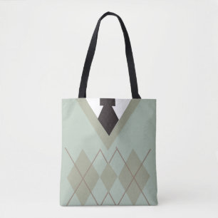 Dapper Style Sweater All Over Design Tote Bag