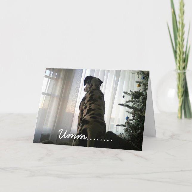 Dapper The Dalmation Holiday Card (Front)