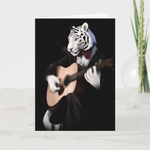 Dapper Tiger – Sophisticated Greeting Card