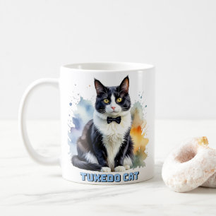 Dapper Tuxedo Cat Coffee Mug