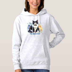 Dapper Tuxedo Cat Hoodie
