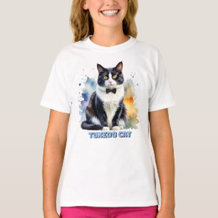 Dapper Tuxedo Cat T-Shirt
