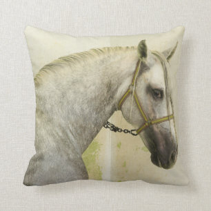 Dapple Grey Andalusian Horse Cushion