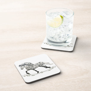Dapple Grey Icelandic Mare Grá Coaster