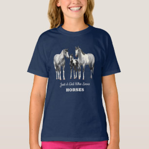 Dapple Grey Pinto Paint Quarter Horses T-Shirt