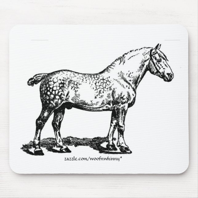 Dappled Draft Horse Mouse Mat (Front)