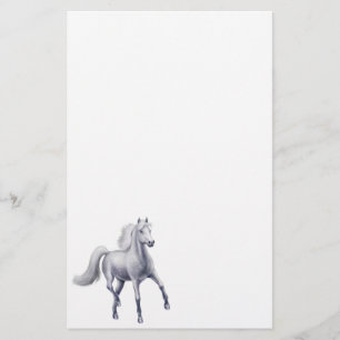 Dappled Grey Arabian Horse Stationery
