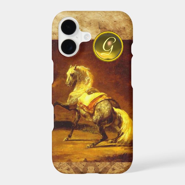 DAPPLED GREY HORSE MONOGRAM (Back)