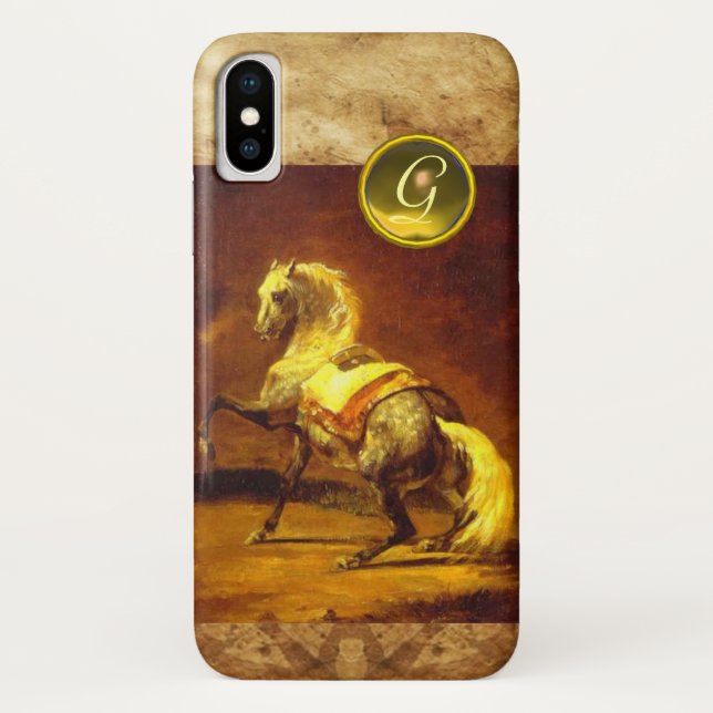 DAPPLED GREY HORSE MONOGRAM Case-Mate iPhone CASE (Back)