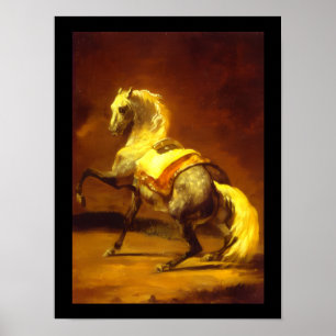 DAPPLED GREY HORSE POSTER