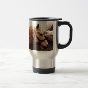 Dappled Horse and Bus Travel Mug