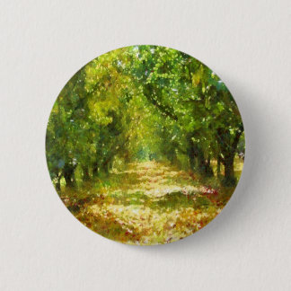 Dappled Light of Day Dreams Tree Avenue Art 6 Cm Round Badge