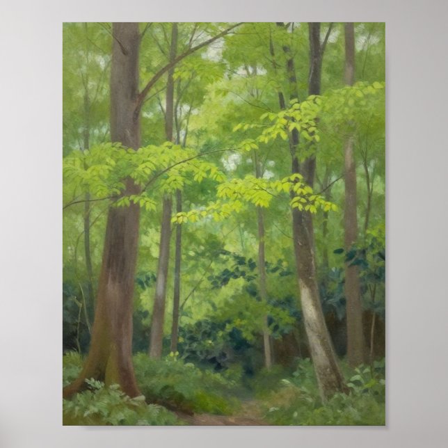 Dappled Sunlight Filtering Through the Summer Cano Poster (Front)