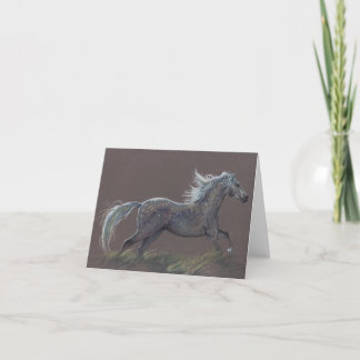 "Dapples" a horse greeting card