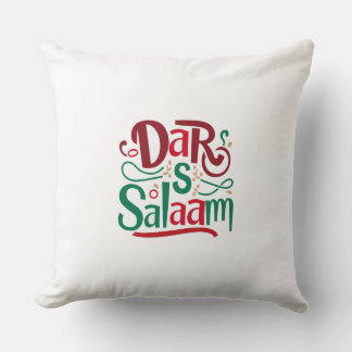 Dar es salaam Throw Pillow