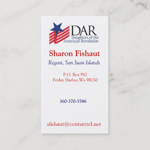 DAR for Mum 2 Business Card