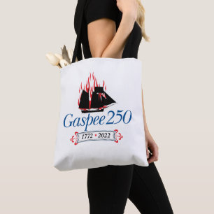 DAR Gaspee250 - Italic Logo on Basic Tote Bag