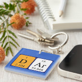 Dar periodic table name keyring (Front Right)