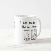 Dar periodic table name mug (Front Right)