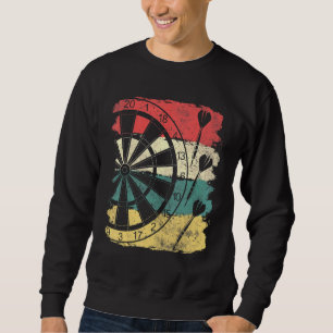 Dar Retro Mens Darts For Dart Players Sweatshirt
