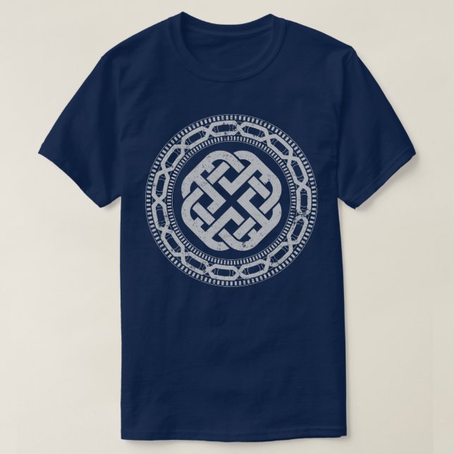 Dara Knot Norse Runes Viking Northmen Mythology T-Shirt (Design Front)