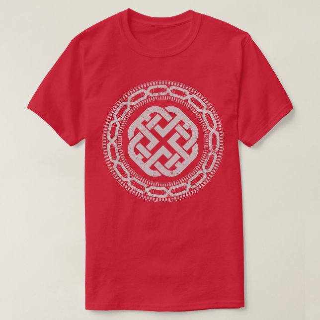 Dara Knot Norse Runes Viking Northmen Mythology T-Shirt (Design Front)