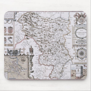 Darbieshire, engraved by Jodocus Hondius Mouse Mat