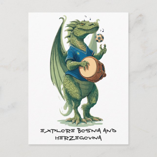 Darbuka Dragon Midfielder Holiday Postcard (Front)