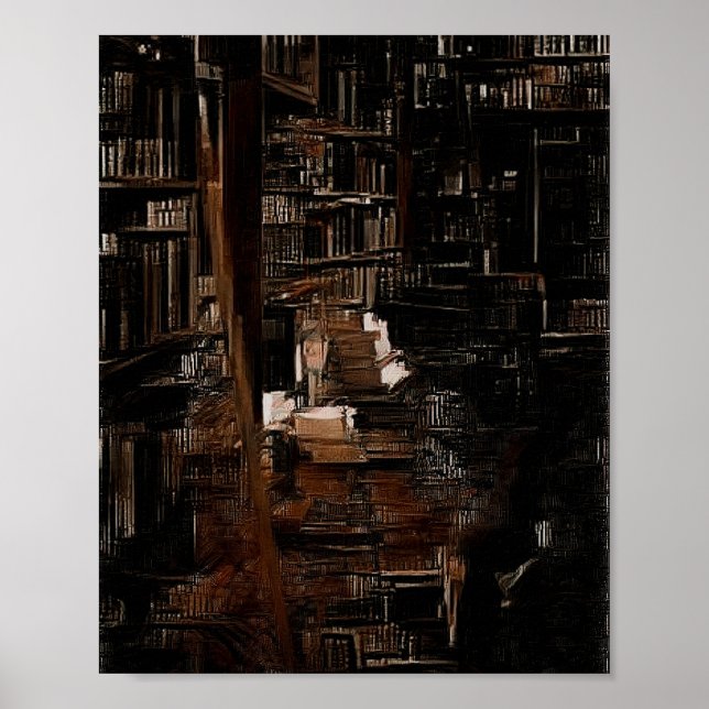 Darc Academia Library Poster (Front)