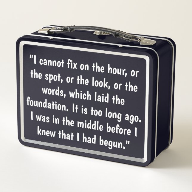 Darcy and Elizabeth Metal Lunch Box (Back)