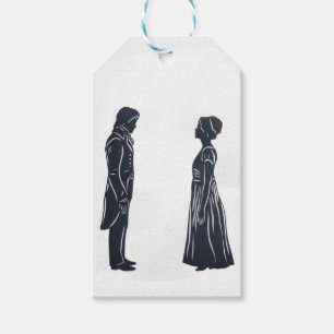 Darcy and Elizabeth Silhouette Gift Tags