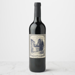Darcy and Lizzie Wine Label