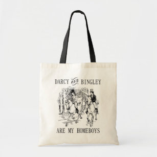 Darcy & Bingley Homeboys Jane Austen tote bag