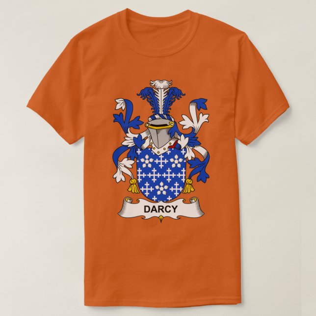Darcy Coat of Arms Family Crest  T-Shirt (Design Front)