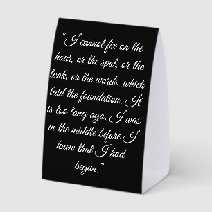 Darcy & Elizabeth silhouettes + quote