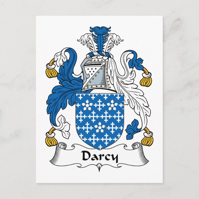 Darcy Family Crest Postcard (Front)