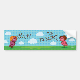 darcy vs. rochester bumper sticker