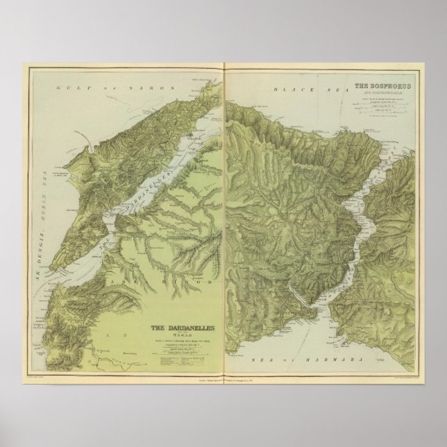 Dardanelles Bosphorus, Constantinople Poster (Front)