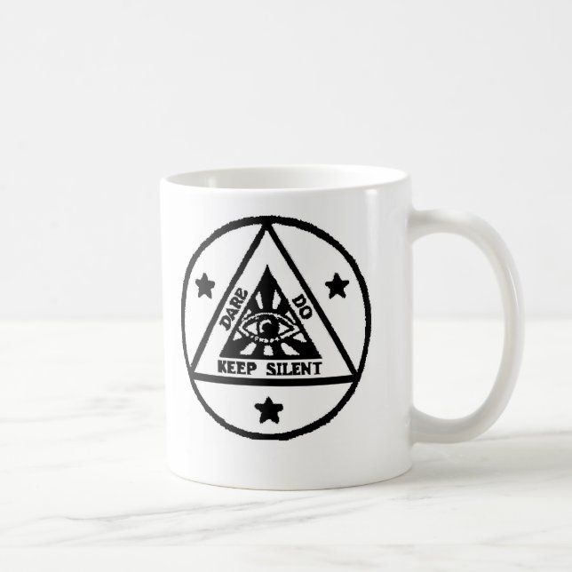 Dare. Do. Keep Silent! The Sorceror's Code! Coffee Mug (Right)