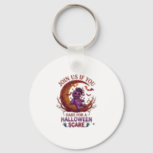 Dare Halloween Scare Purple Voodoo Doll Crescent M Key Ring