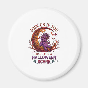 Dare Halloween Scare Purple Voodoo Doll Crescent M Magnet