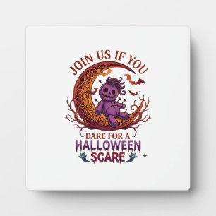 Dare Halloween Scare Purple Voodoo Doll Crescent M Plaque