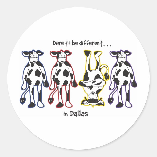 Dare-in-Dalls Classic Round Sticker (Front)