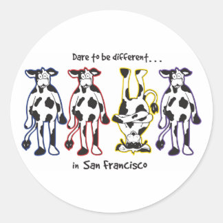 DARE-SAN-FRAN CLASSIC ROUND STICKER
