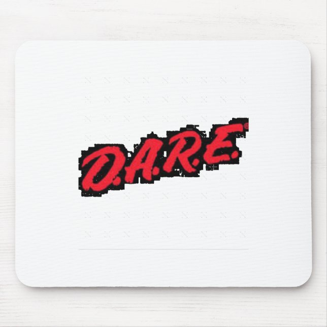 Dare Sticker  Mouse Mat (Front)