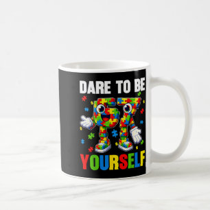 Dare to Be 67 Six Seven Puzzle Autism Awareness Coffee Mug